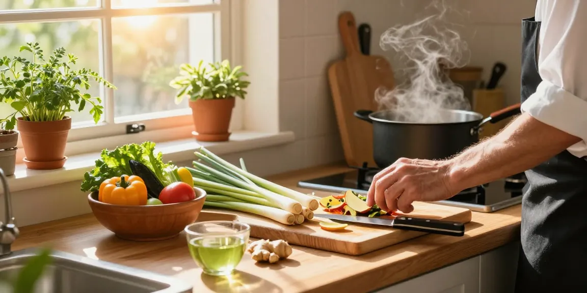 Healthy cooking scene with fresh ingredients and สล็อตเว็บตรง theme enhancing culinary inspiration